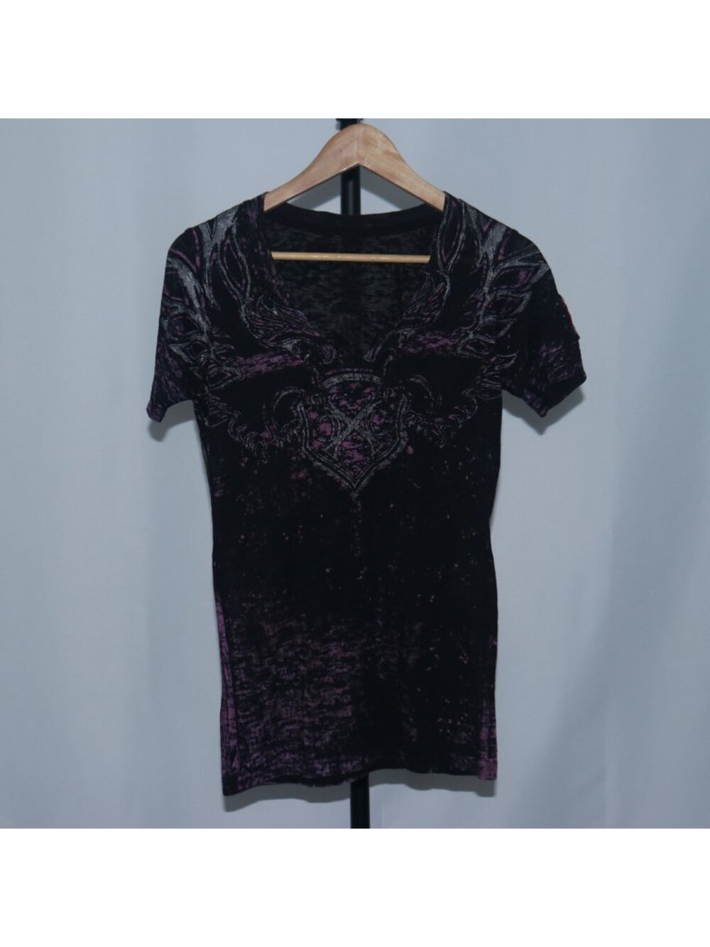Extreme Couture Womens Vintage Graphic T-Shirt Black Made in USA Size M